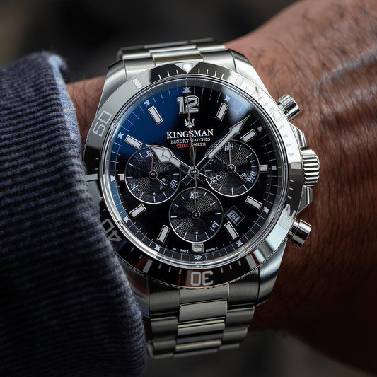 Kingsman Luxury Chronograph Stainless Steel